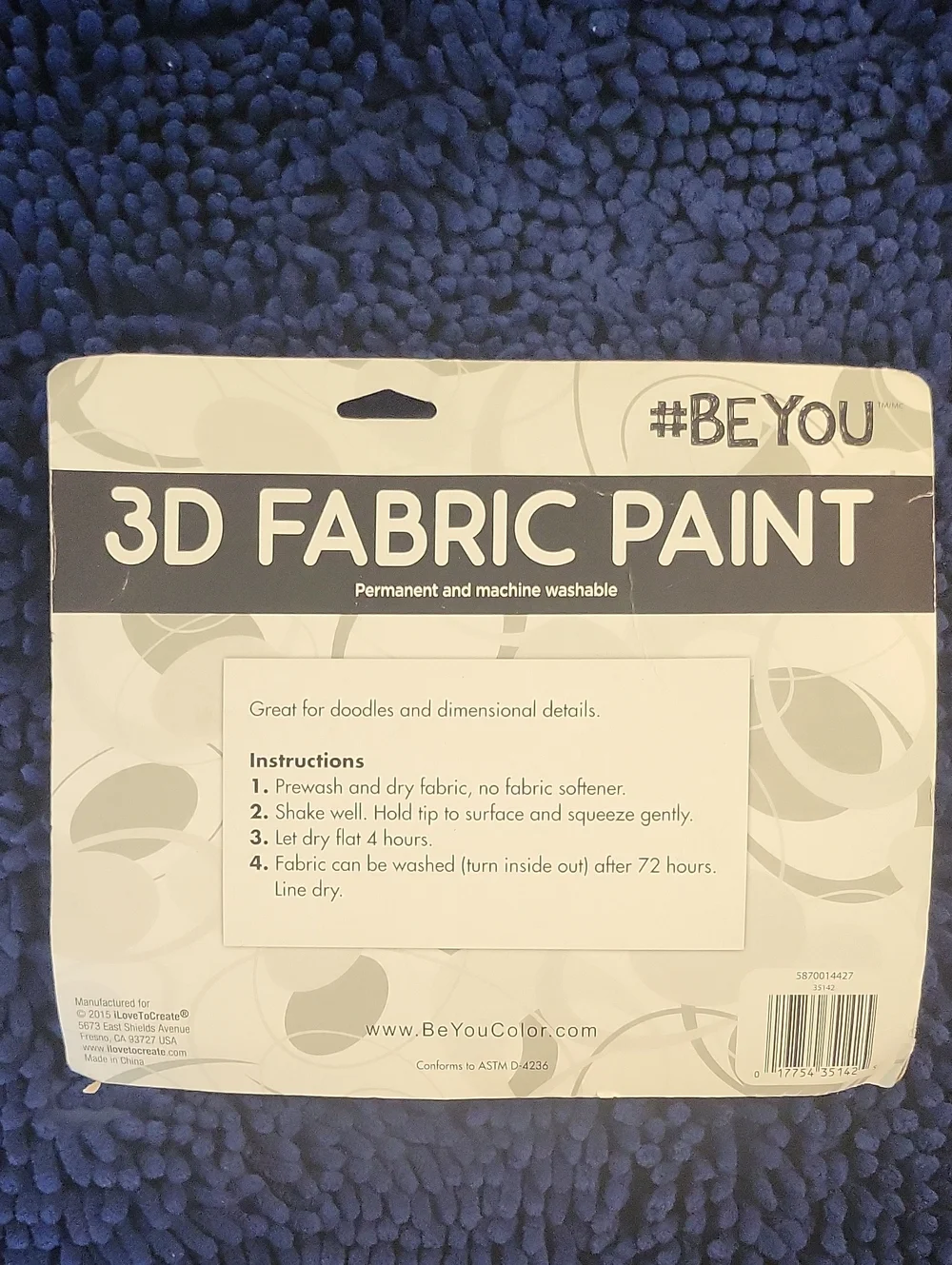 3D Fabric Paint Set - Multicolor